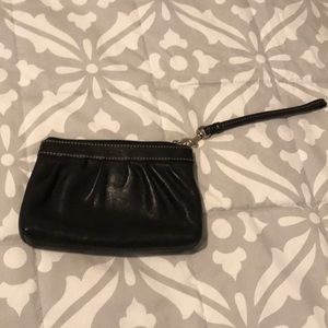 COACH leather wristlet